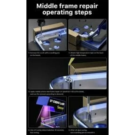 Adeziv UV Transparent Mechanic HUV-10 10g pentru Repararea Fracturilor Cadrului Telefonului Mobil