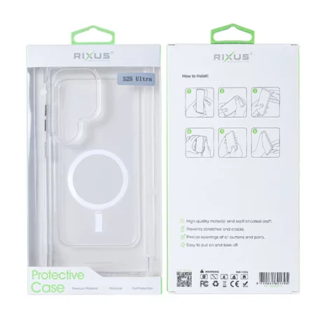 Husa Samsung S938B Galaxy S25 Ultra Rixus Magsafe Transparenta