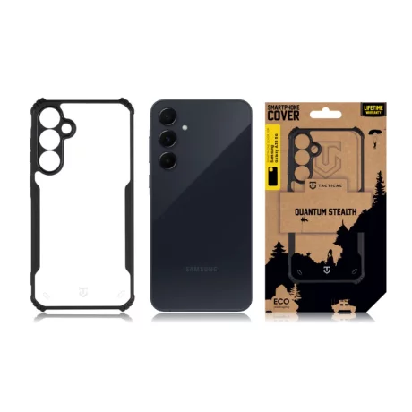Husa Samsung A356 Galaxy A35 5G Tactical Quantum Stealth Transparent/ Negru