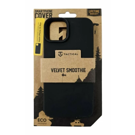 Husa iPhone 15 Plus Tactical Velvet Smoothie Negru