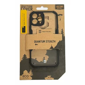 Husa iPhone 12 Pro Tactical Quantum Stealth Transparent/ Negru