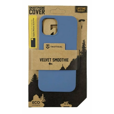 Husa iPhone 12/ iPhone 12 Pro Tactical Velvet Smoothie Albastru