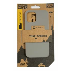 Husa iPhone 12/ iPhone 12 Pro Tactical Velvet Smoothie Gri Deschis