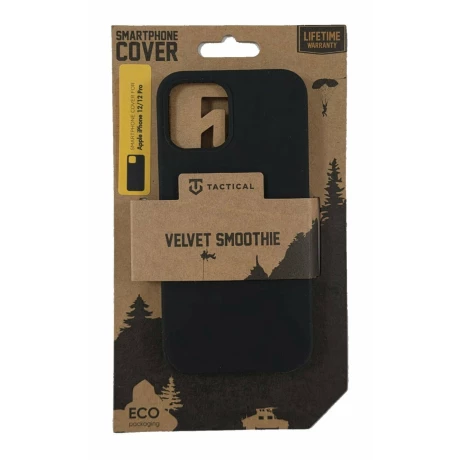 Husa iPhone 12/ iPhone 12 Pro Tactical Velvet Smoothie Negru