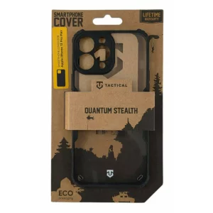 Husa iPhone 13 Pro Max Tactical Quantum Stealth Transparent/ Negru