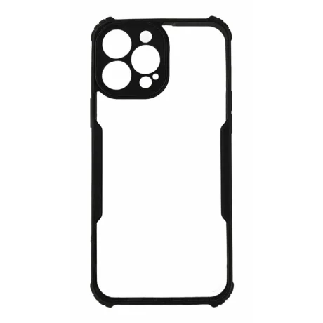 Husa iPhone 13 Pro Max Tactical Quantum Stealth Transparent/ Negru