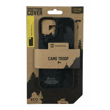 Husa iPhone 14 Tactical Camo Troop Negru