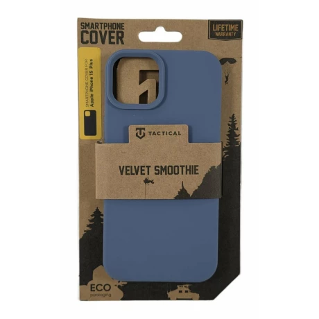 Husa iPhone 15 Plus Tactical Velvet Smoothie Albastru