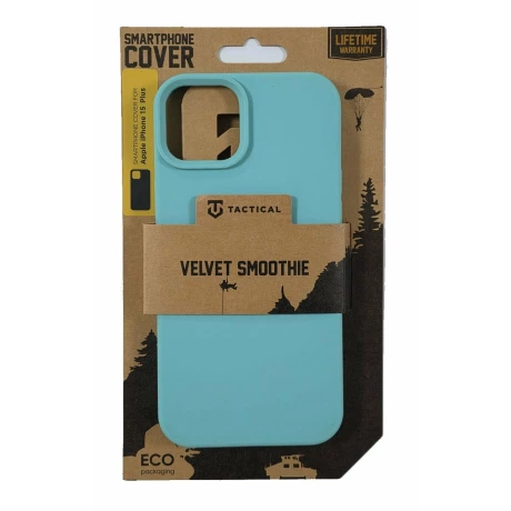 Husa iPhone 15 Plus Tactical Velvet Smoothie Turcoaz