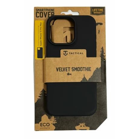 Husa iPhone 15 Pro Max Tactical Velvet Smoothie Negru