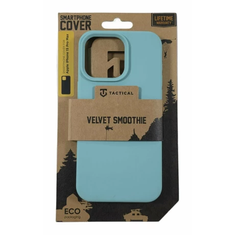 Husa iPhone 15 Pro Max Tactical Velvet Smoothie Turcoaz
