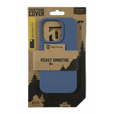Husa iPhone 15 Pro Tactical Velvet Smoothie Albastru
