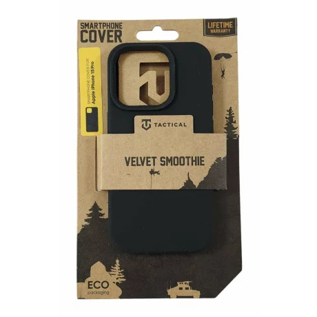 Husa iPhone 15 Pro Tactical Velvet Smoothie Negru