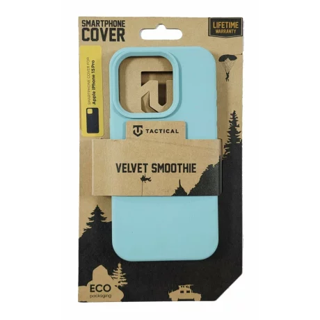 Husa iPhone 15 Pro Tactical Velvet Smoothie Turcoaz
