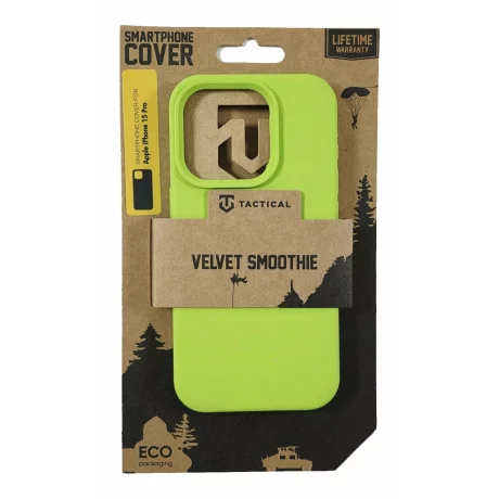 Husa iPhone 15 Pro Tactical Velvet Smoothie Verde