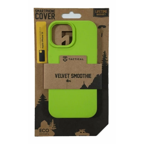Husa iPhone 15 Tactical Velvet Smoothie Verde