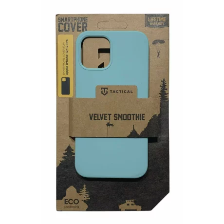Husa iPhone 12/ iPhone 12 Pro Tactical Velvet Smoothie Turcoaz