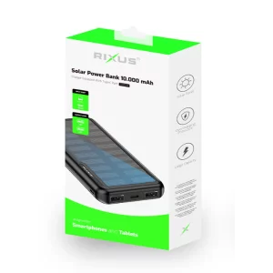 Baterie Externa Solara Rixus Wireless 10.000 mAh