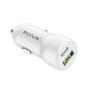 Incarcator Auto Ultra Rapid Rixus 1 x USB-C si 1 x USB-A 38W Alb
