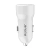 Incarcator Auto Ultra Rapid Rixus 1 x USB-C si 1 x USB-A 38W Alb