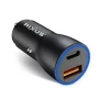 Incarcator Auto Ultra Rapid Rixus 1 x USB-C si 1 x USB-A 38W Negru