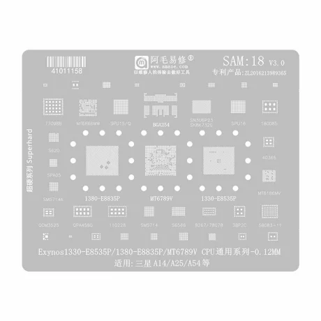 Sita/Sablon BGA reballing AMAOE Samsung V18