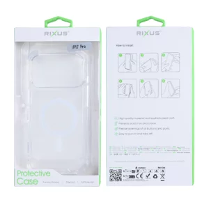 Husa iPhone 17 Pro Rixus MagSafe Transparenta
