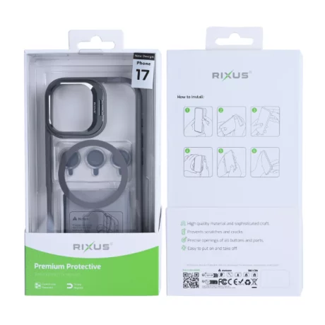 Husa iPhone 17 Rixus Magsafe Gri