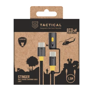 Tactical Stinger Cablu Date si Incarcare USB-C/ USB-C Negru 1.5M