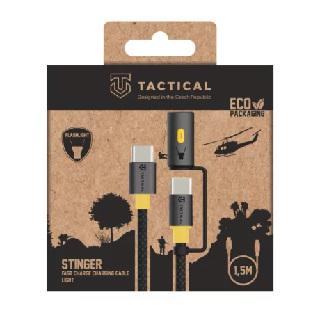 Tactical Stinger Cablu Date si Incarcare USB-C/ USB-C Negru 1.5M