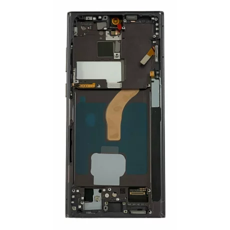 Ecran Compatibil pentru Samsung S908 Galaxy S22 Ultra 5G Phantom Black OLED CU RAMA