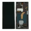 Ecran Compatibil pentru Samsung S908 Galaxy S22 Ultra 5G Phantom Black OLED CU RAMA