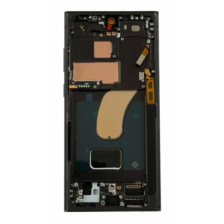 Ecran Compatibil pentru Samsung S918 Galaxy S23 Ultra 5G Phantom Black OLED CU RAMA