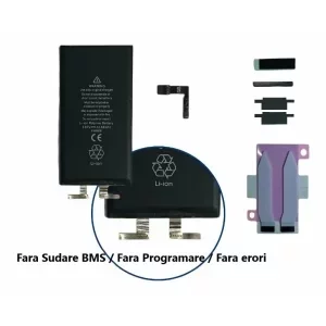 Acumulator ( fără BMS) iPhone 13 Mini (tehnologie fara sudare contacte) + flex Tag-ON