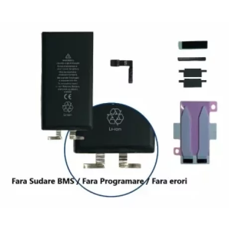 Acumulator ( fără BMS) iPhone 13 Mini (tehnologie fara sudare contacte) + flex Tag-ON