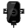 Incarcator Auto Wireless Magnetic si Suport Telefon Negru 15W Negru
