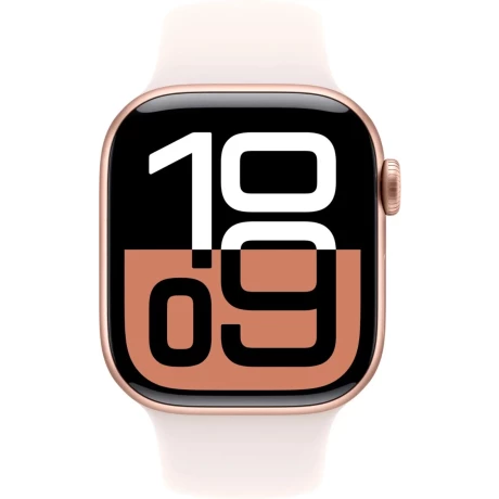 Apple Watch Series 10 Aluminum Case GPS 42mm Rose Gold - Sport Band Starlight S/M