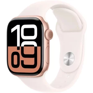 Apple Watch Series 10 Aluminum Case GPS 42mm Rose Gold - Sport Band Starlight S/M