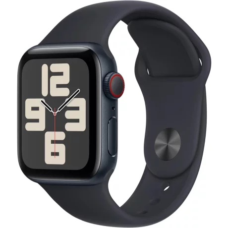 Smartwatch Apple Watch SE 2nd Gen LTE Midnight, 40mm, Bratara Midnight M/L