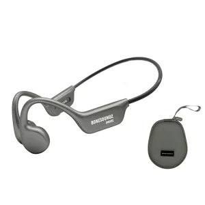 Casti Bonesoundz Aware Bone Conduction IP8X, Led, Grey + Husa