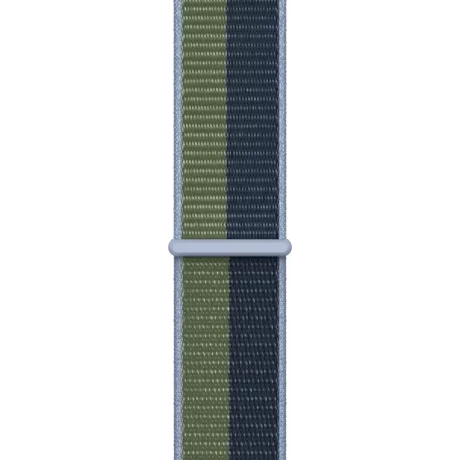 Curea Apple Watch Sport Loop, 45mm, Abyss Blue/Moss Green