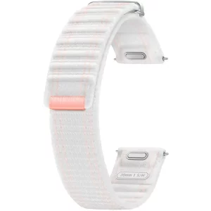 Curea Samsung Fabric Band One Click 20mm S/ M Pink White