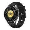 Smartwatch Huawei Watch GT 6, 46mm, Black Stainless Steel Case, Curea Black Fluoroelastomer