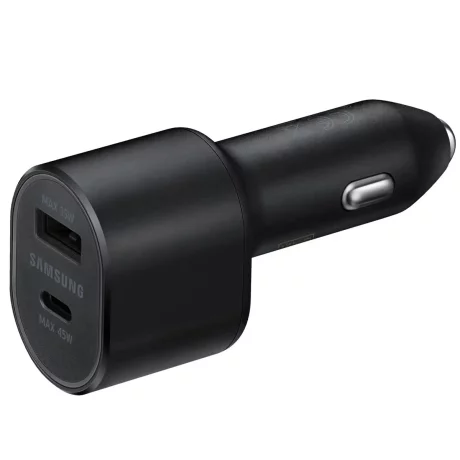 Incarcator auto Samsung Super Fast Charger 45W Usb C, 15W Usb A, L5300, Cablu Usb C 1M, Black