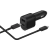 Incarcator auto Samsung Super Fast Charger 45W Usb C, 15W Usb A, L5300, Cablu Usb C 1M, Black