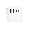 Incarcator Mophie Essential 70w GaN 5 Port + AC Travel Adapter White