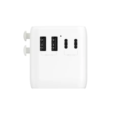 Incarcator Mophie Essential 70w GaN 5 Port + AC Travel Adapter White