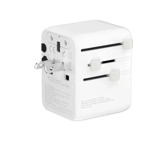 Incarcator Mophie Essential 70w GaN 5 Port + AC Travel Adapter White