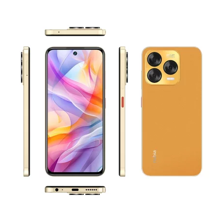 Telefon ZTE nubia V70 Design 4G, 128GB 8+8GB RAM, Citrus Orange