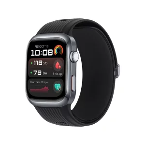 Smartwatch Huawei Watch D2, Black Aluminium, Black Fluoroelastomer Strap